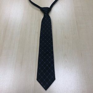 Nautica Boys Youth Zipper Style Tie 100% Silk Like New